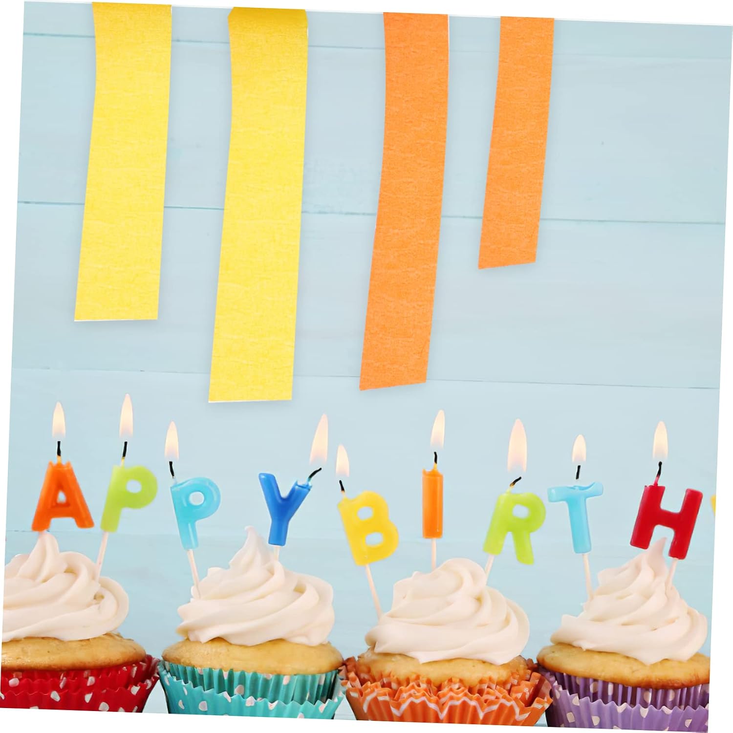 VILLFUL 8 Rolls Multi Function Crepe Paper Streamers Decorative Paper for Wedding Birthday Party Decoration DIY Craft Projects Easy to Use and Suspend for Festive Backdrops