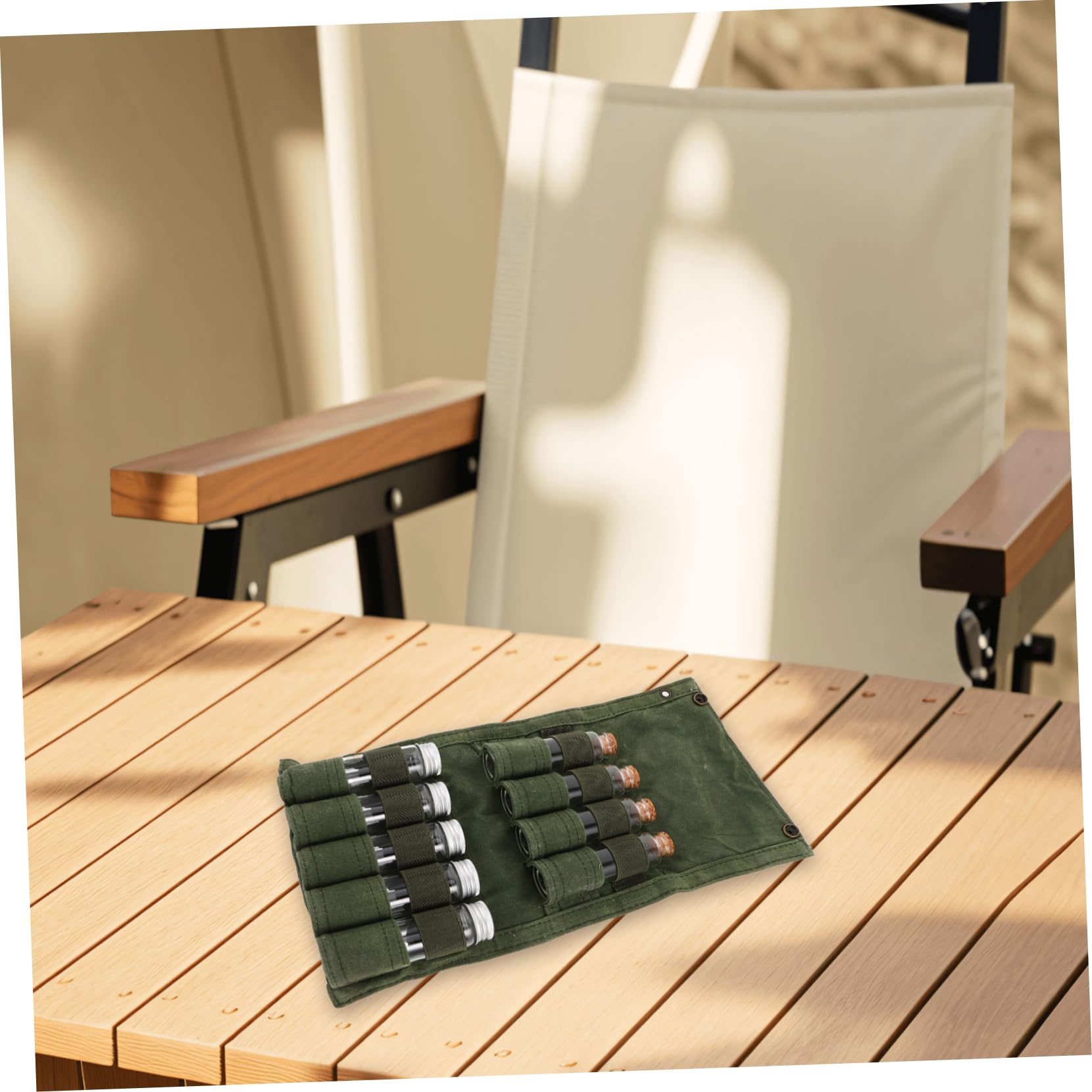 BESTonZON 1juego Recipientes Para Especias De Camping Con Bolsa De Almacenamiento Frascos De Para Condimentos Set Portátil Para Bbq y Cocina