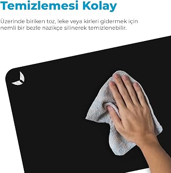 GoLite Basic Edition - 90x40 Gaming Mouse Pad, Kaymaz Taban, Geniş ve Dayanıklı Oyuncu Mousepad, Hassas Kontrol ve Hızlı Tepki için Pürüzsüz Yüzey Fare Altlığı, Siyah