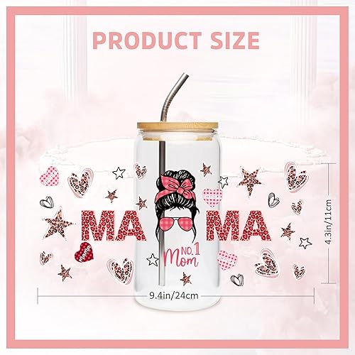 Miniatura 9 de Envolturas de vasos UV DTF para 16 oz  8 hojas de tema de enfermera UV DTF para vidrio, afirmación diaria de enfermera, corazón, jeringa, kit de