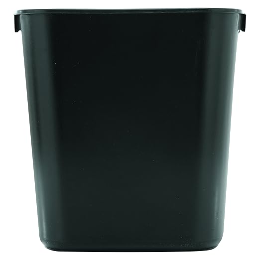 Rubbermaid Commercial 295500BK Deskside Plastic Wastebasket