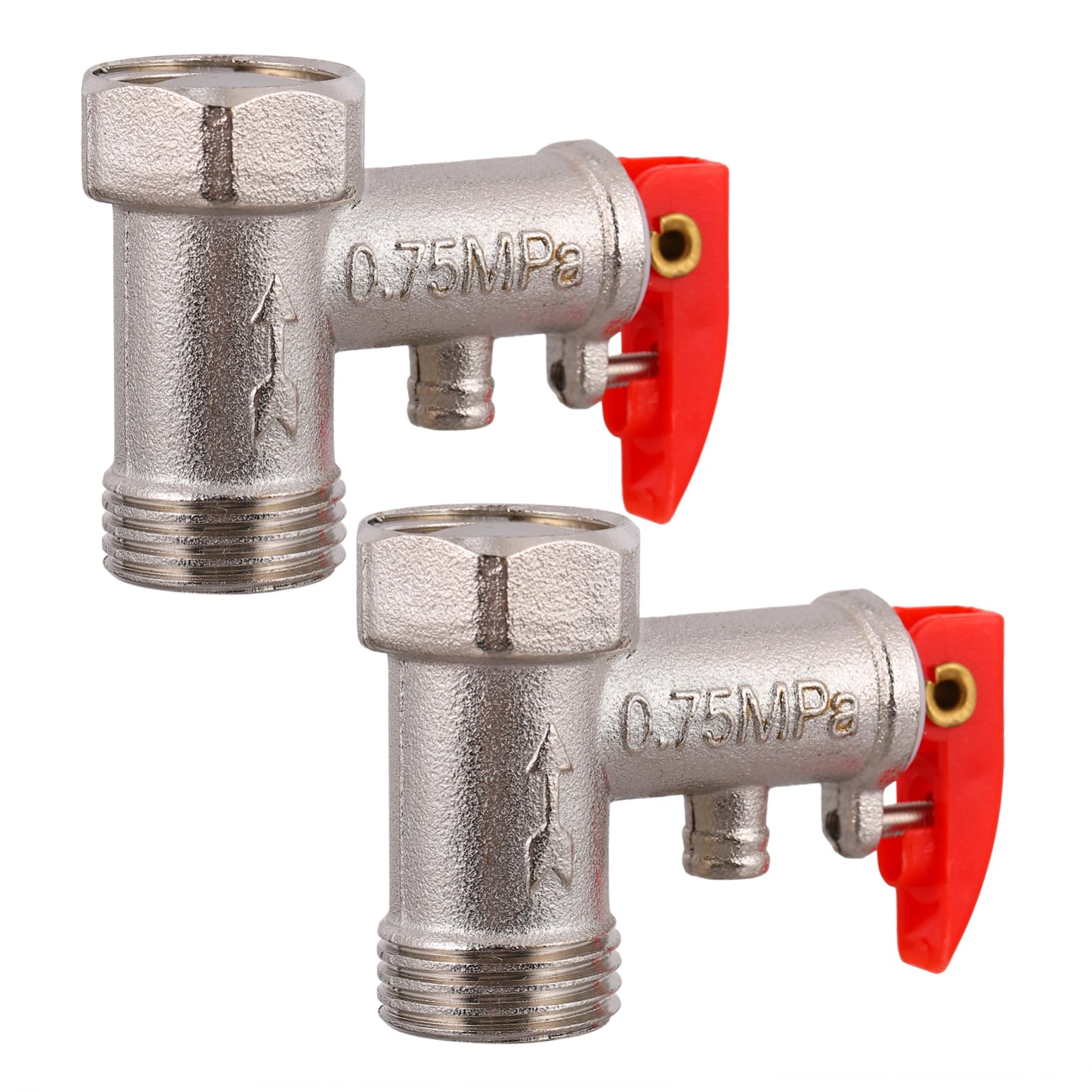 Healeved 6pezzi Valvola Di Sicurezza Per Scaldabagno Con Riduzione Della Pressione Valvole Antileak Installazione Facile e Doppia Protezione Termica e Pressoria Mpa