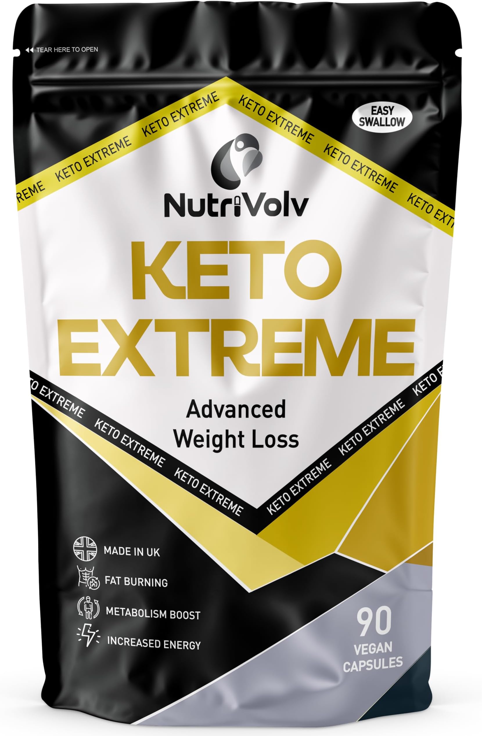Keto Extreme Fat Burner Keto Diet, Weight Loss, Boost Energy Level & Metabolism - 90 Capsules