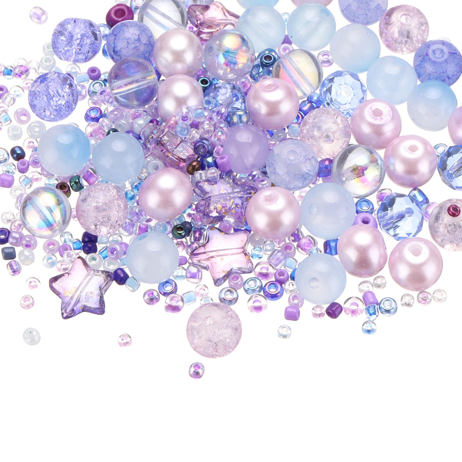 PATIKIL 2-8mm Assorted Glass Resin Beads
