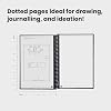 Rocketbook Core Reusable Spiral Notebook, Executive Size 15 cm x 22.4 cm, Black - Dotted Pages, App-Connected, Erasable, Durable Cover, Ideal for School, Work, and Creative Projects