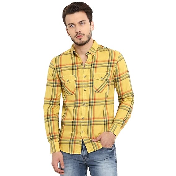 Mufti yellow shirt Clearance