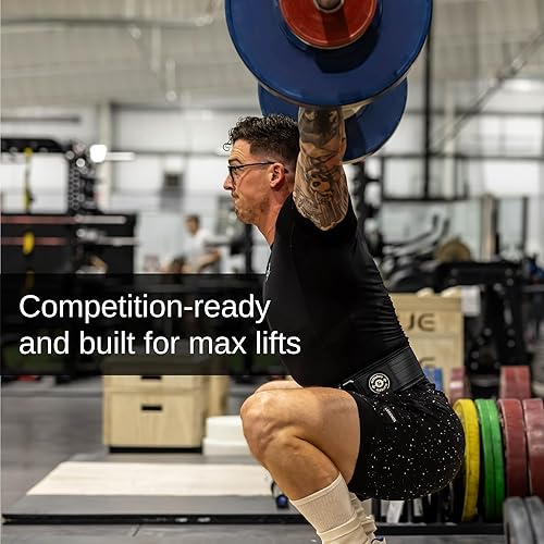 Miniatura 5 de Cinturón de levantamiento de pesas para sentadillas, cinturón de levantamiento de pesas para peso muerto, soporte de espalda de 4 pulgadas para