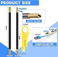 Vista 2 de Network Cable Untwist Tool, Engineer Wire Straightener and Wire Stripper Set, Dual Headed Network Cable Looser, Cable Stripper Twisted Wire