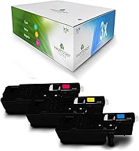 HAUPTSTADT TONER DarkSerie Toner 3X kompatibel für Xerox Phaser Workcentre 6020 6022 6027 ersetzt 106R02756 - 106R02758 Color