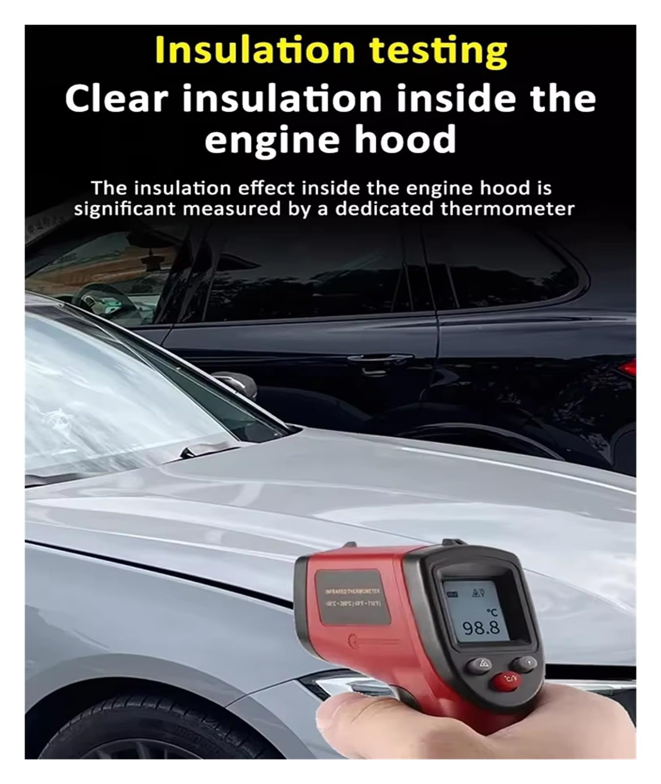 Per Mercedes Per Benz Classe A W176 2013-2018 Cofano Auto Suono Pad Insonorizzate Ignifughe Coperture Tappetini Isolanti Termici Cofano anteriore Motore Copertura insonorizzante