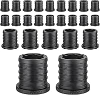 Vista 21 de EFIELD - Juego de 25 tapones de engarce de púas PPSU de polietileno de 3/4 pulgadas (tapa final) con pestaña de posición para tubos Pex