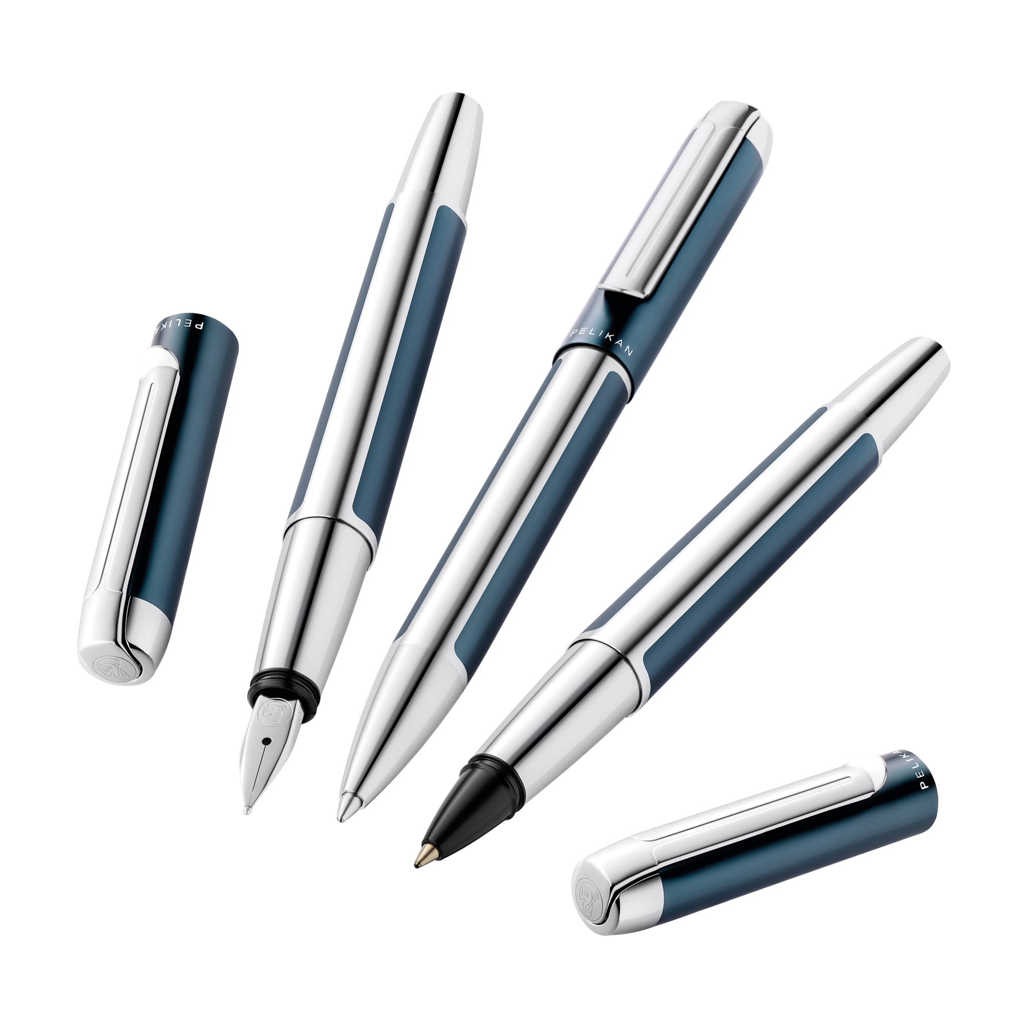 Pelikan Kugelschreiber Pura K40, Petrol, hochwertiger Drehkugelschreiber im Geschenk-Etui, 822695