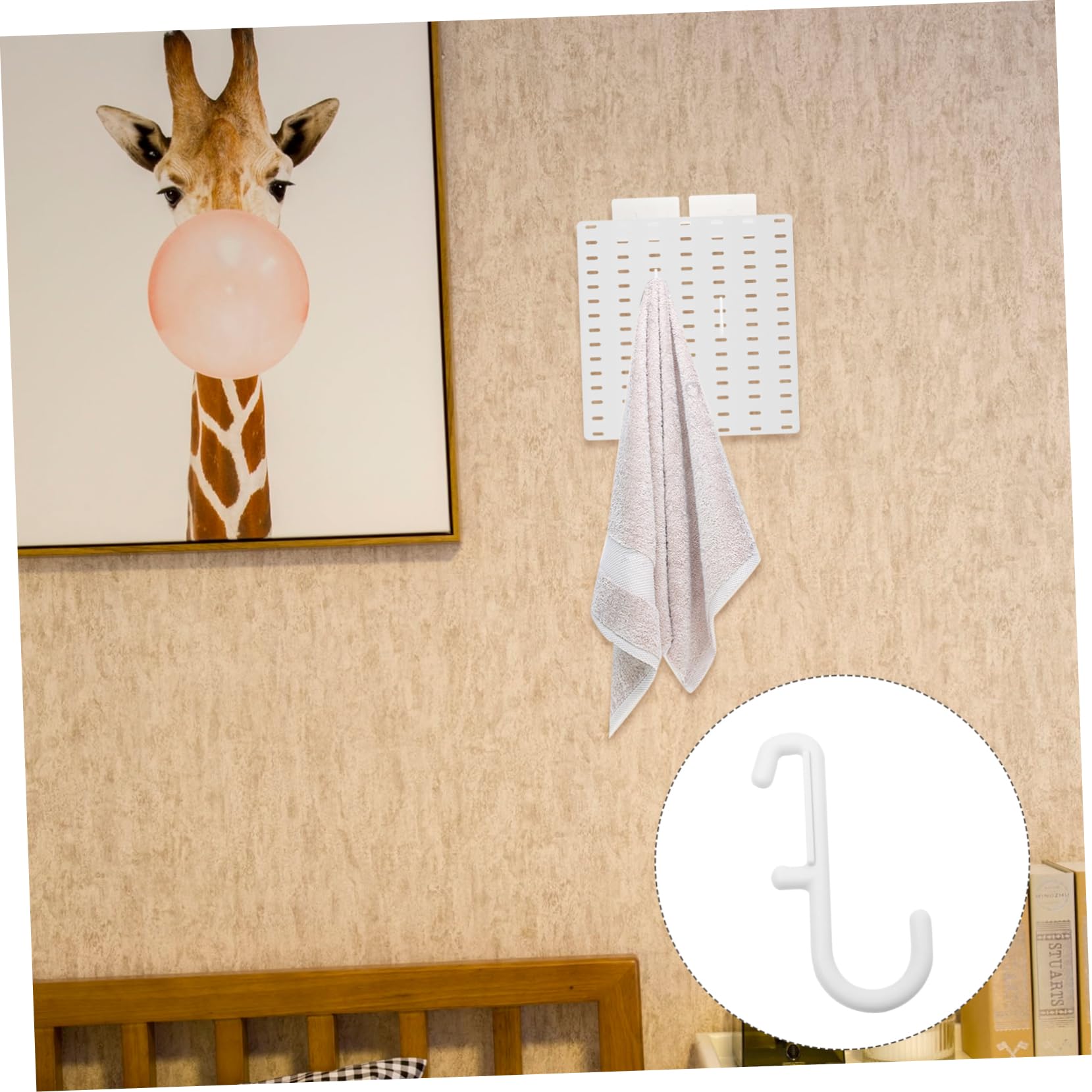 Cabilock 7pcs Plastic Black Pegboard Hooks Hooks for Wall Tool Display Shelf Long Lasting Material Easy Install on Pegboard