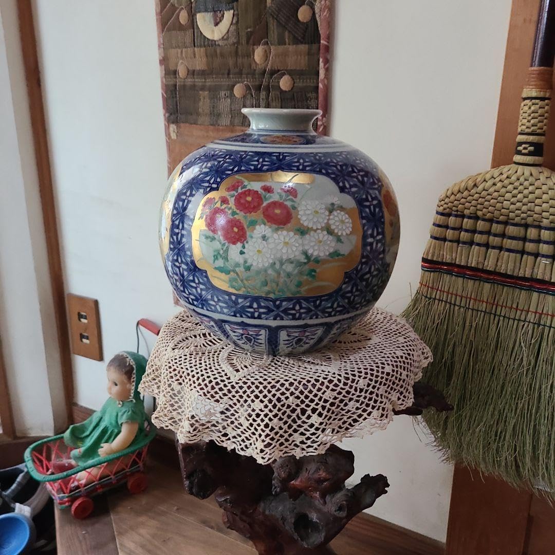 国宝金城次郎の長女(故)宮城須美子さんの丸壺 沖縄 壺屋焼 やちむん