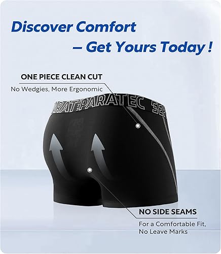 Miniatura 6 de Separatec Mens Trunks Underwear with Dual Pouch Mens Underwear, Soft Breathable Rayon Made from Bamboo Trunks for Men