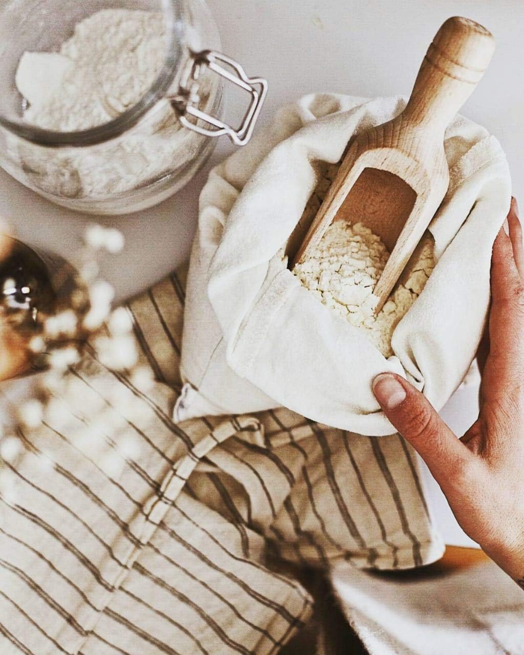 Flash Deals - 80% OFF Cotton Muslin Bags 100% Organic Cotton Single Drawstring Premium Quality Eco Friendly Natural Reusable Bags - Pack of 100 (12 x 16 Inches)