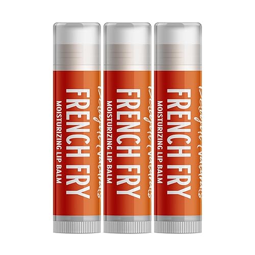 Delight Naturals Bálsamo labial para papas fritas - Juego de tres