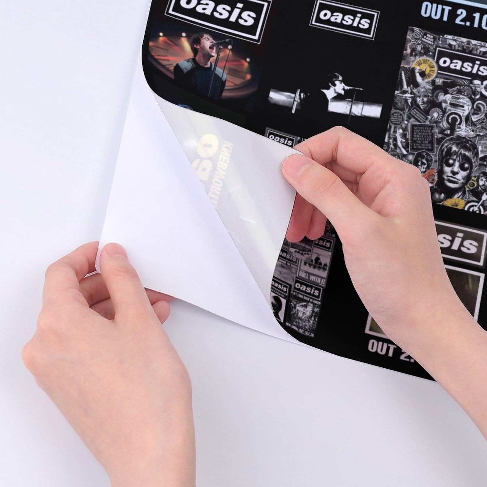 Amazon.co.jp: 防水ステッカーセット 2/4/6枚 OASIS オアシス バンド