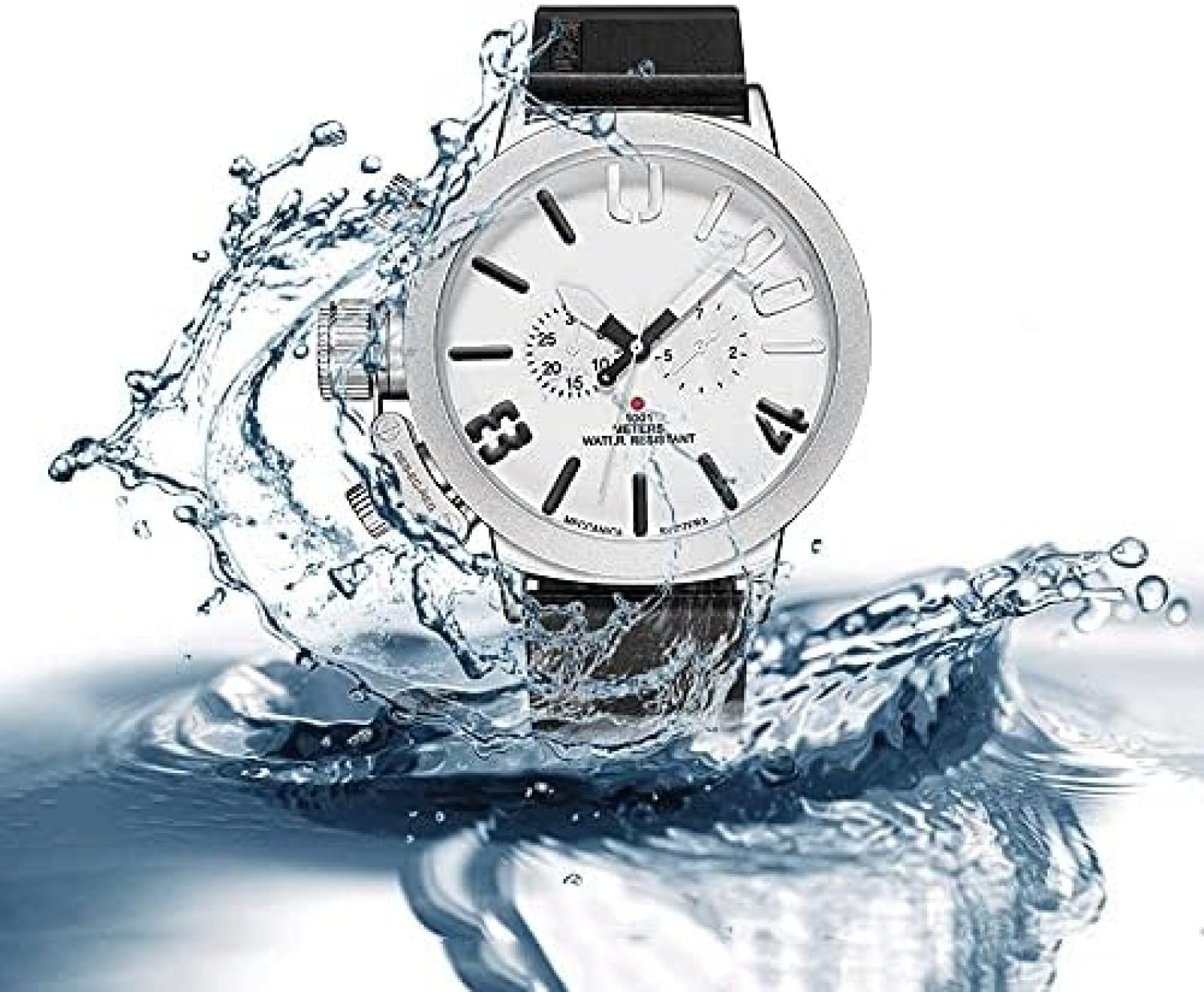 Orologi Da Uomo Meccanici Automatici Con Cinturino In Silicone丨3ATM Sport All'aria Aperta Impermeabili Classico Luminoso Multifunzionale Orologio Da Polso Casual Da Lavoro Cronografo Analogico Mil