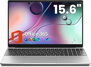 jumper 15.6 inch Laptop with Office 365, 4GB RAM 128GB Storage, HD Display Laptops, 38Wh Battery, 5205U Processor, USB3.0, Portable Laptops for Business, School, and Work, Keyboard Film UK.