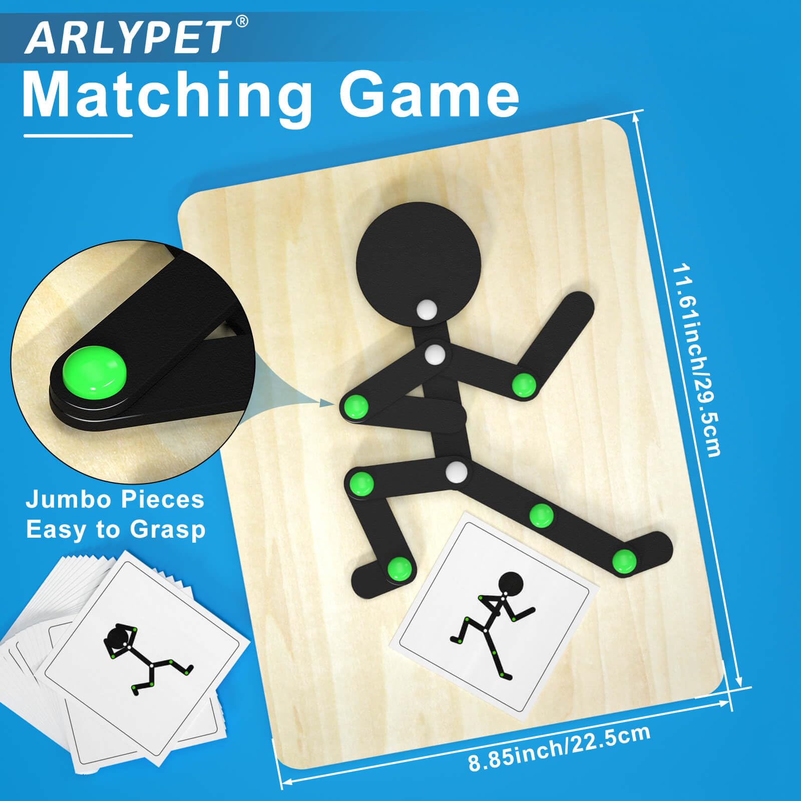 Juego de emparejamiento atractivo para adultos con actividades de demencia