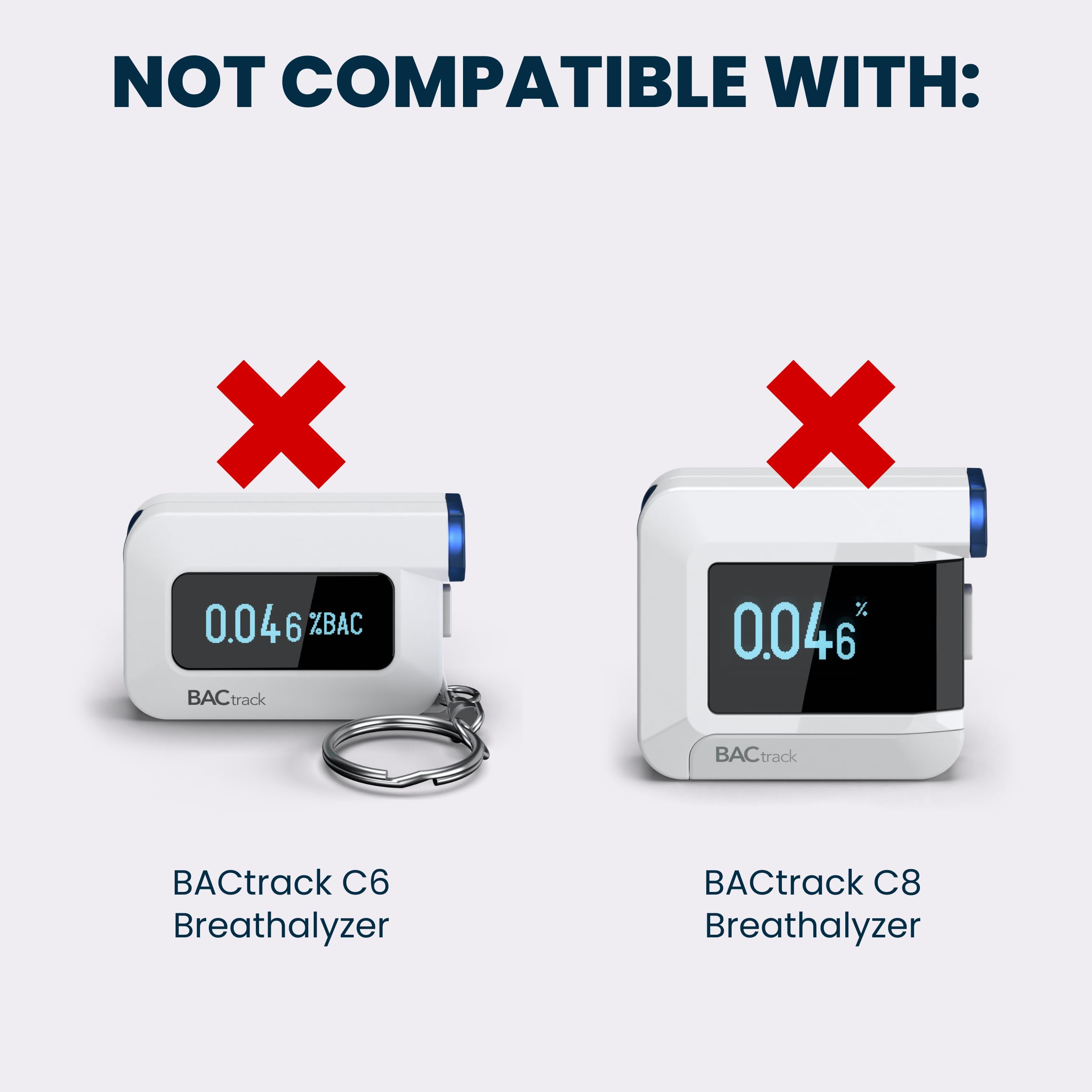 Boquillas para Alcoholímetro BACtrack Mobile Smartphone | Paquete de 20 Unidades | Compatibles con BACtrack Mobile | Fáciles de Usar y Reemplazar, No Compatibles con C6 y C8