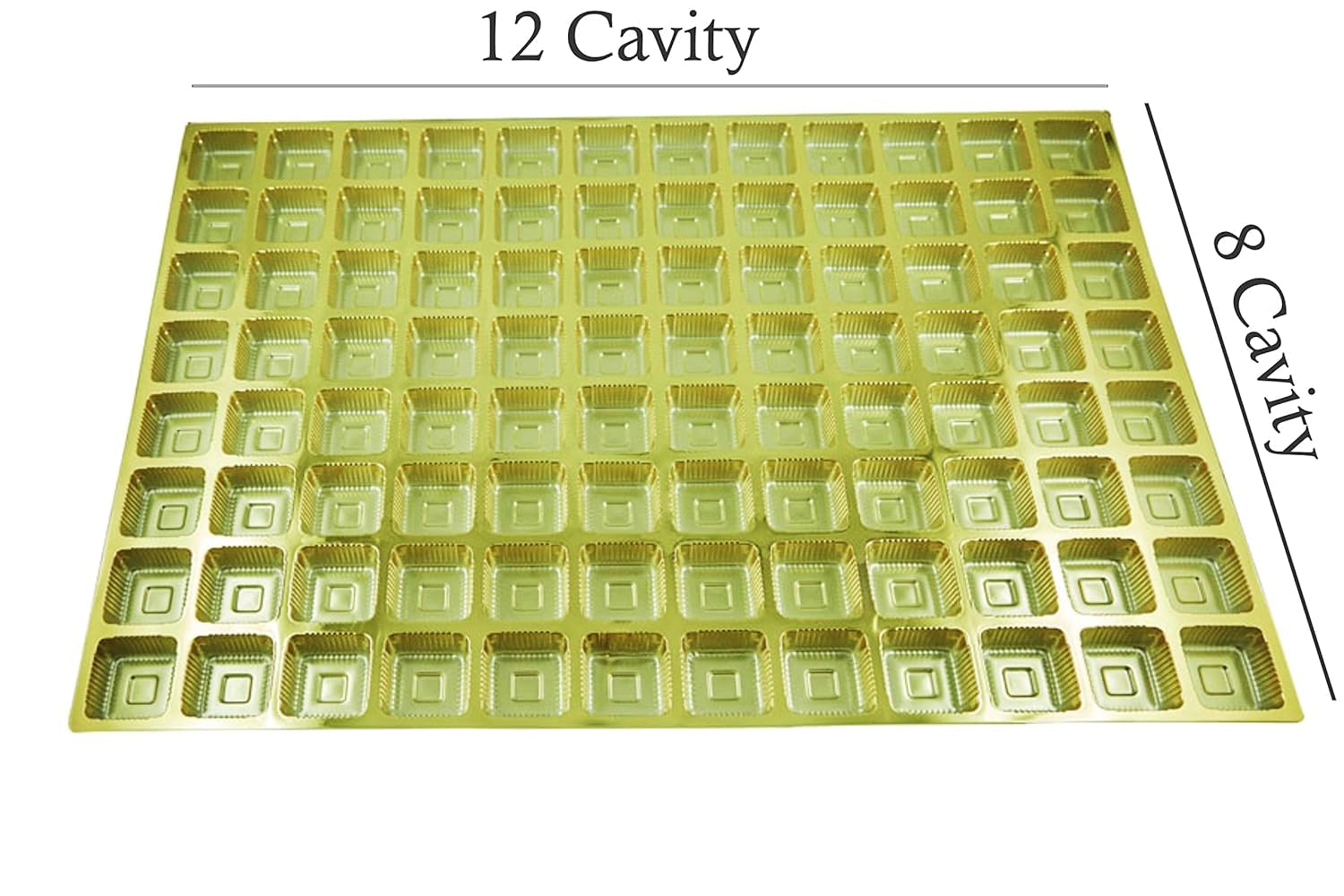 96pc Golden Chocolate Mould Tray - Luxury Packaging -6