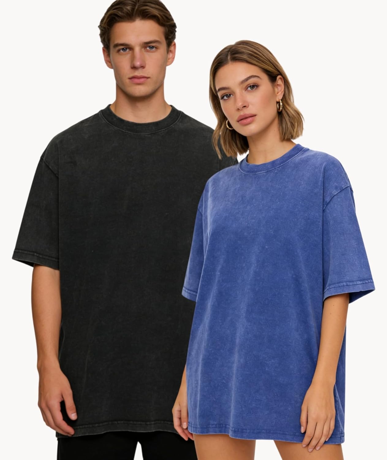 ZITY Mens Oversized Cotton T Shirts Vintage Washed Loose Fit Tshirts for Men Short Sleeve Tees Streetwear Baggy Tops - Image 2