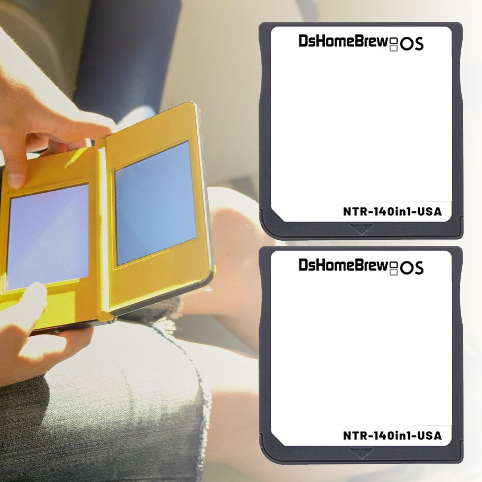 140 Compilazioni In1 per la carta della cartuccia di gioco del videogioco Lettore palmare Caricare velocemente la carta di gioco