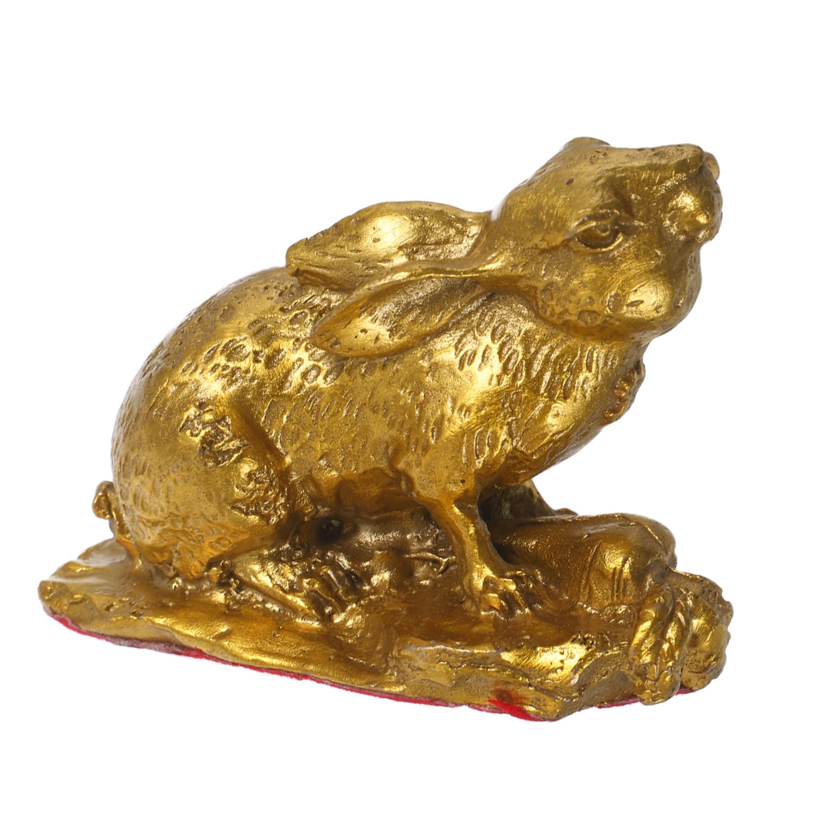 Lapin en Laiton Vintage Statue Compacte pour Sublimer un Petit Bureau