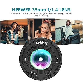 Amazon.co.jp: Neewer 35mm F1.4 大口径プライムAPS-C