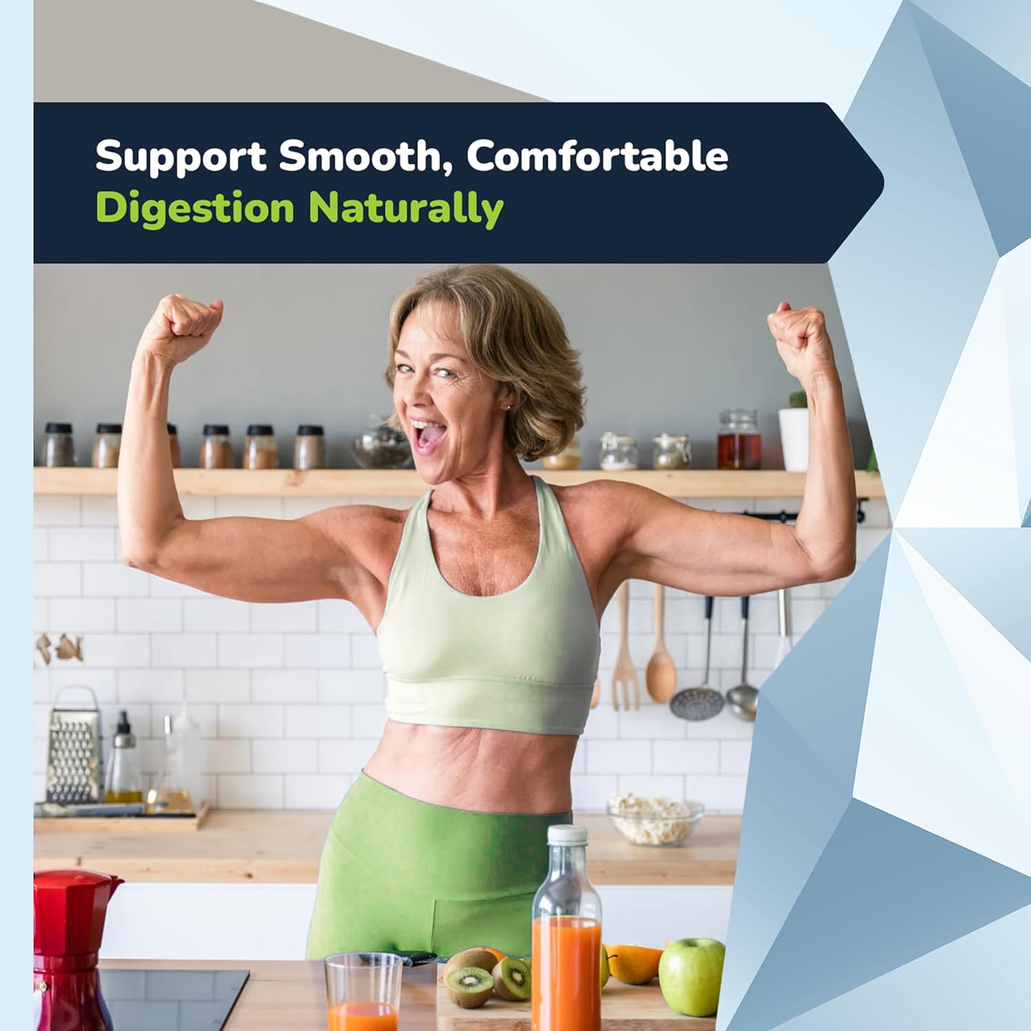 Soluble Fiber Greens Powder with 30 Superfoods, Probiotics & Prebiotic Fiber Supplement for Women & Men - Support Digestion, Regulate Blood Sugar & Promote Daily Energy - Made in USA - 30 Servings - Image 7