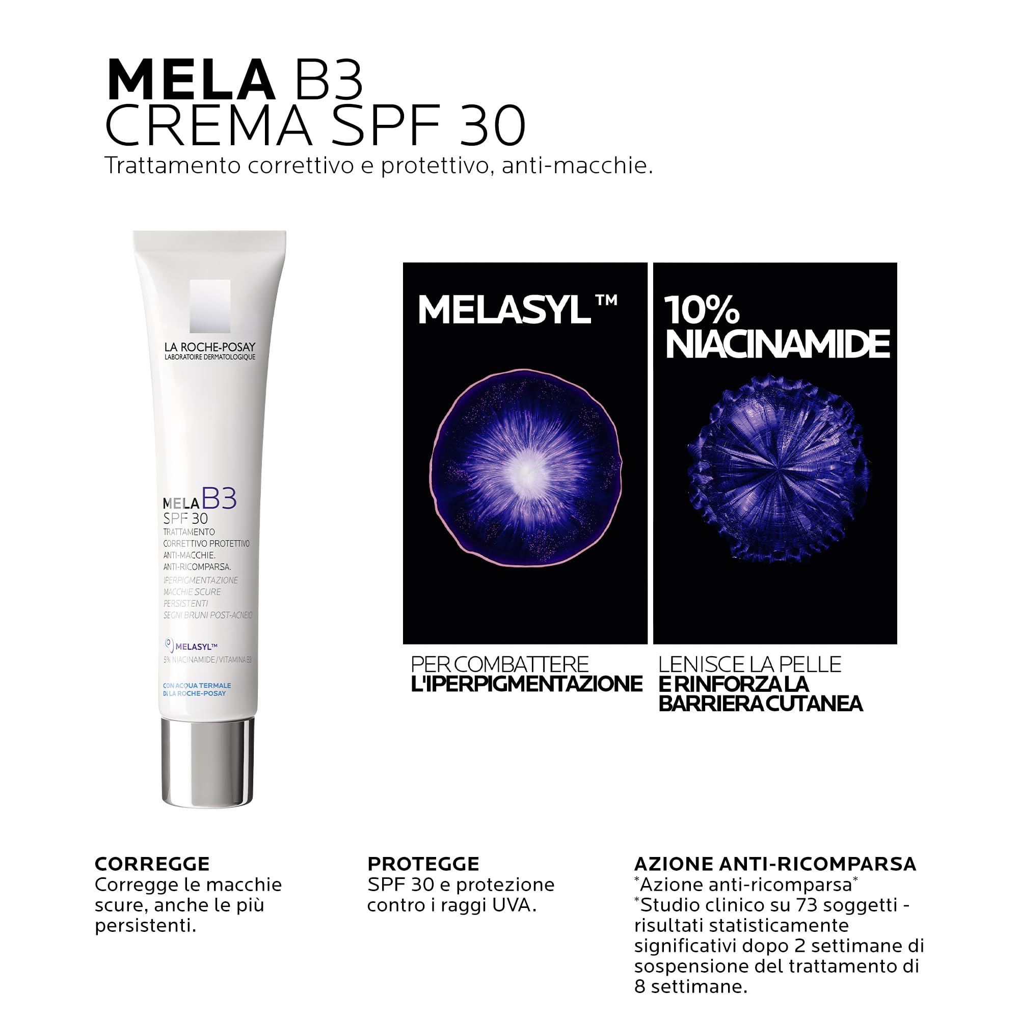 La Roche-Posay Mela B3 Duo: Anti-Fleckenserum 30 ml + Creme 40 ml | Gleichmäßige Komplettbehandlung mit Melasyl und Niacinamid