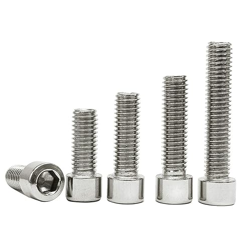 Miniatura 4 de Tornillos de cabeza hexagonal de acero inoxidable M4-0.028x0.551 in, 100 unidades, perno de casquillo hexagonal interior DIN 912