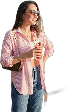 Lela Regular Fit Uzun Kollu Cepli  izgili G mlek Bayan G MLEK 6772895