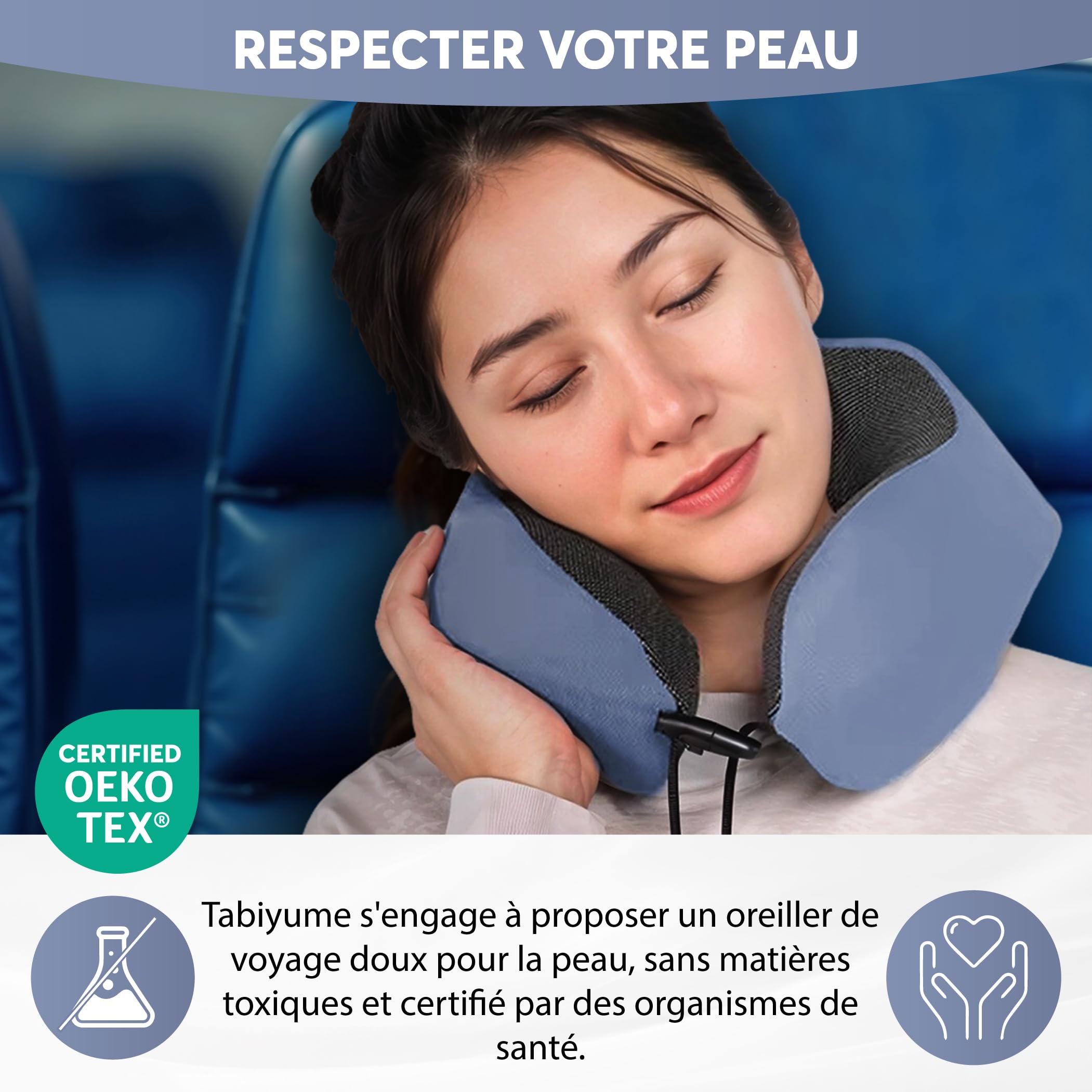 Lazy Bear Home | Coussin De Voyage Oreiller Memoire Forme | Oreiller Ergonomique Orthopédique Pour Cervicales |Coussin Avion, Voiture, Bureau | Housse Déhoussable | Marque FR | Fabriqué UE | 42x23cm Lazy Bear Home | Coussin De Voyage Oreiller Memoire Forme | Oreiller Ergonomique Orthopédique Pour Cervicales |Coussin Avion, Voiture, Bureau | Housse Déhoussable | Marque FR | Fabriqué UE | 42x23cm