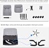 MZLEE Fabric Office Chair for Home Office, Ergonomic Heavy Duty Desk Chair with Flip-up Arms & Lumbar Support, Comfortable Padded Swivel Computer Chair for Bedroom Study, 150KG Capacity, Grey