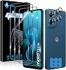 Screen Protector for Motorola Moto G06 for Tempered Glass Pack of 3 Protective Glass and 3 Pieces Position Camera Protection 9H Hardness 0.33 mm Ultra Clear Film Anti-Scratch Anti-Bubble