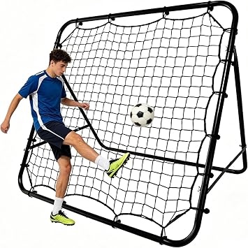 Football Rebounder Net, Soccer Kickback Target Goal,Kids Football Training Equipment,Portable Soccer-Door, for Passing & Shooting Practice