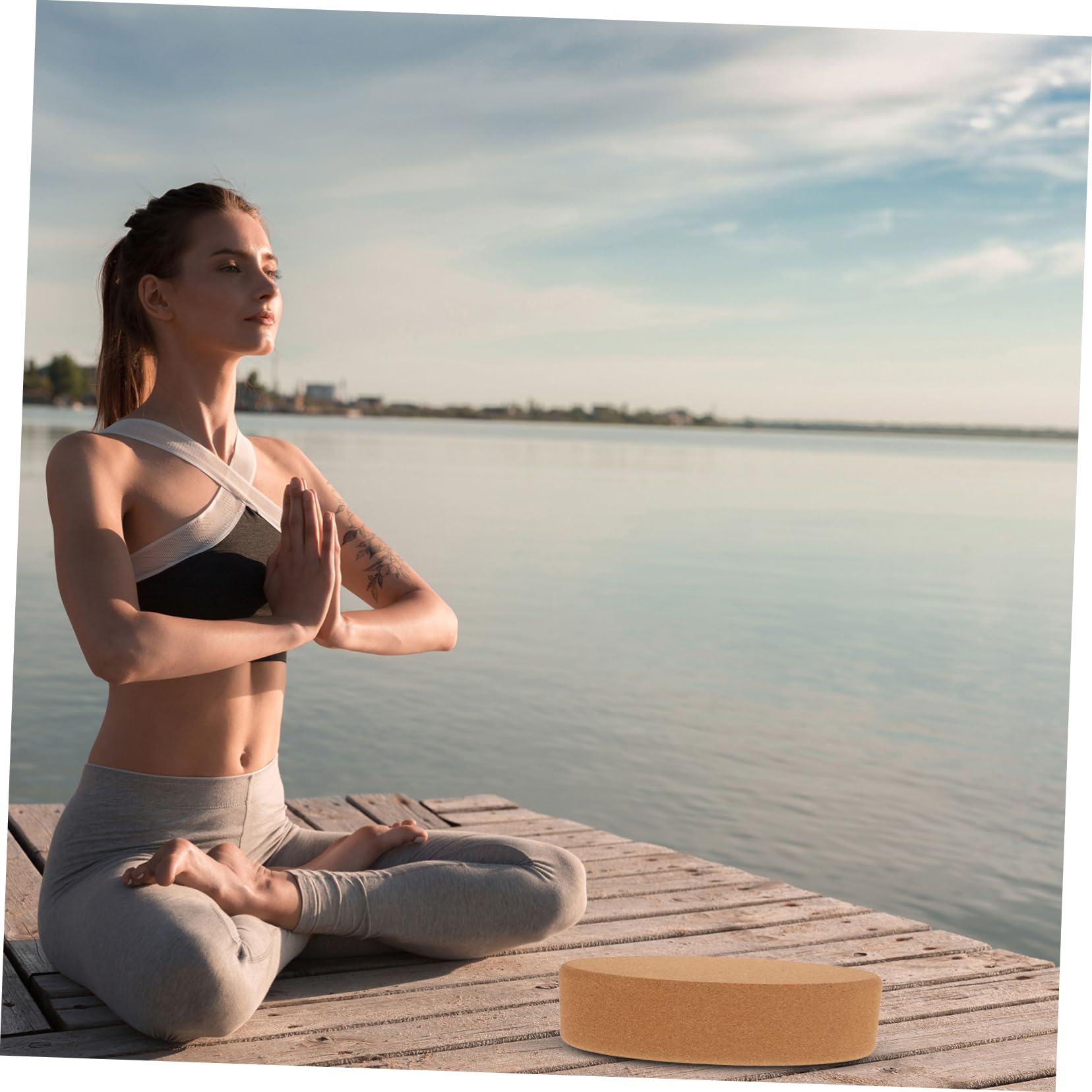 Yoga-Blöcke yogamatte Yogataschenblöcke Tanzblöcke Yoga-Keilblock Trainingsblock Yoga-Stein Balance-Block Yoga-Block Yoga-Polster Dehnungsblöcke Polsterkissen Kork Light Brown