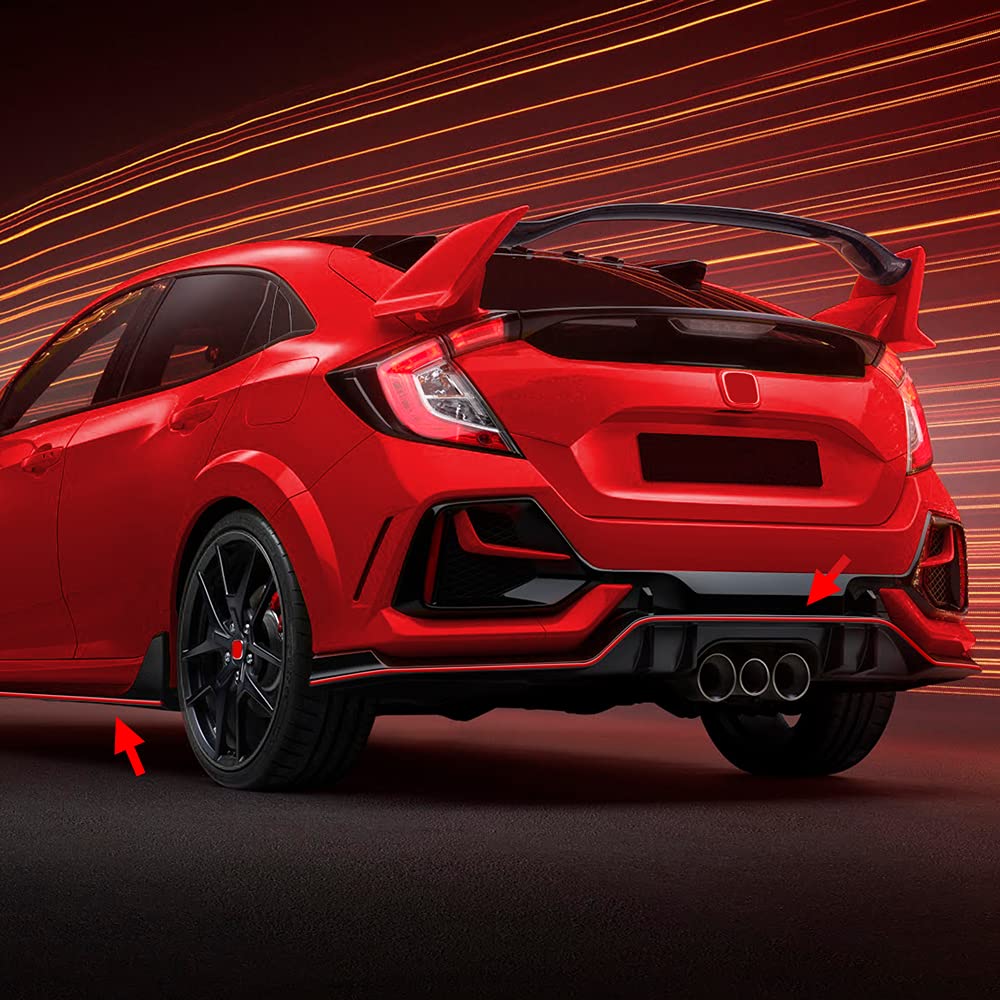 Profilo Adesivo a C per Auto Universale 4R Quattroerre.it Rosso 11 mm x 1.5 m