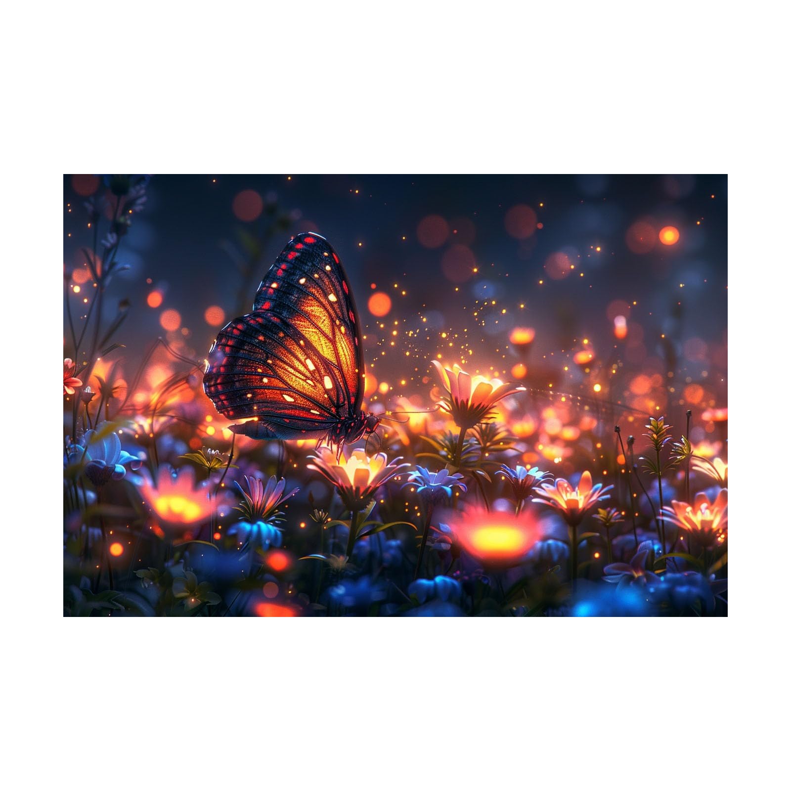 Cuadro en lienzo de mariposa para dar un toque vintage y acogedor a tu dormitorio o sala 8