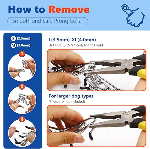 Miniatura 5 de Collar de entrenamiento ajustable para perros pequeños, medianos y grandes, negro (cuello de 18 a 20 pulgadas, peso alrededor de 70 libras))