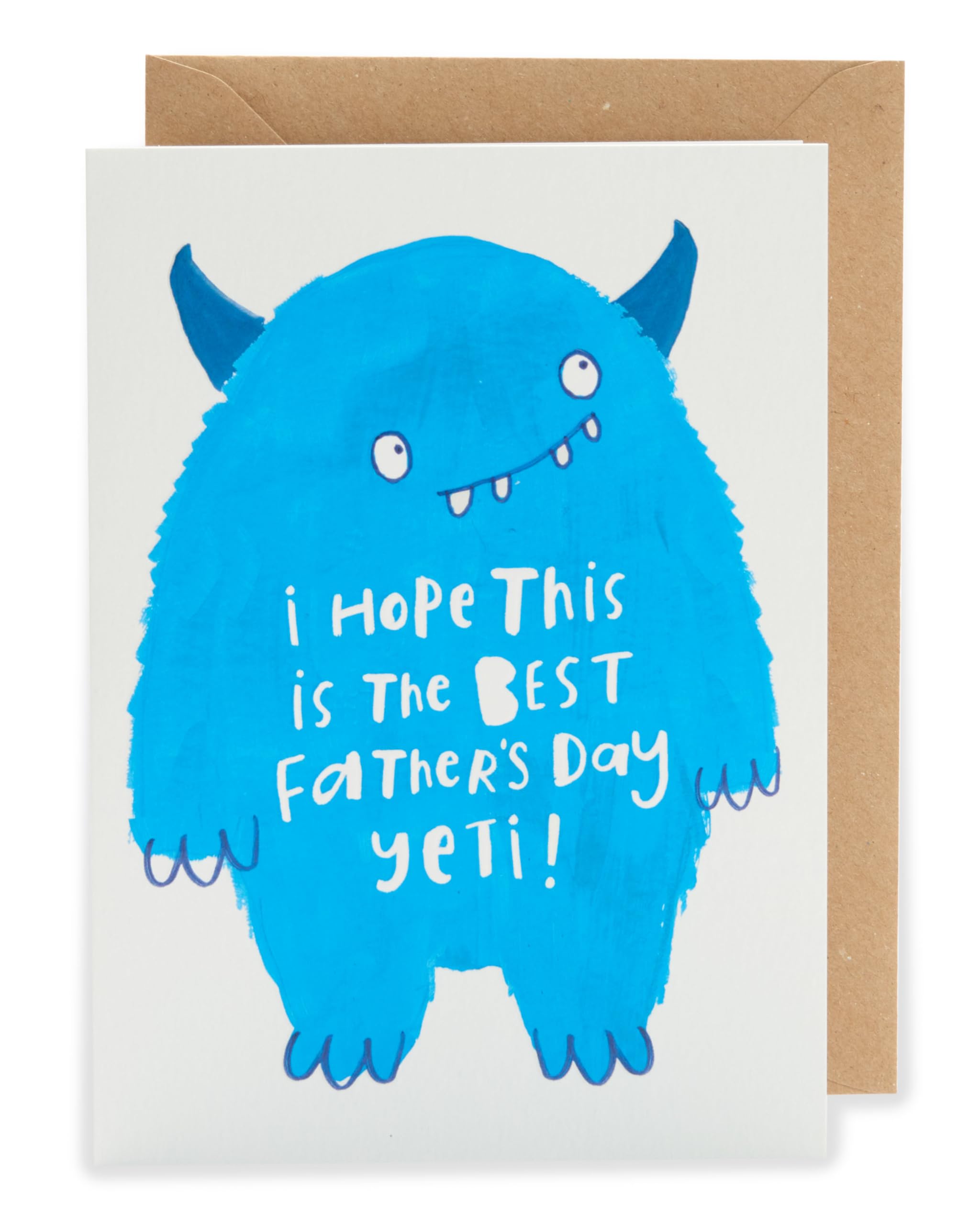 Kindred | Father's Day Card | Card for Dad, Grandad, Husband | Him, Boys, Men | Yeti Design | With Envelope | 12.7x17.8 cm