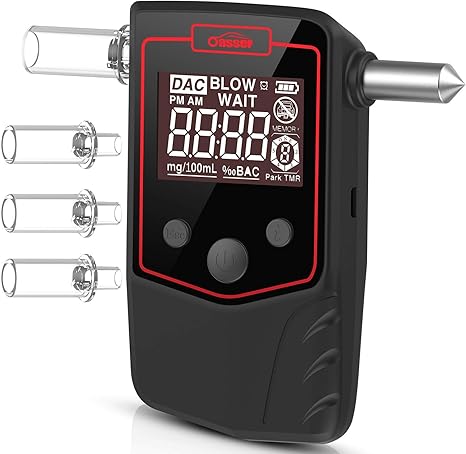 Etilometro Certificato Preciso Con Display LCD E Riproduzione Vocale In Italiano - Foto 14