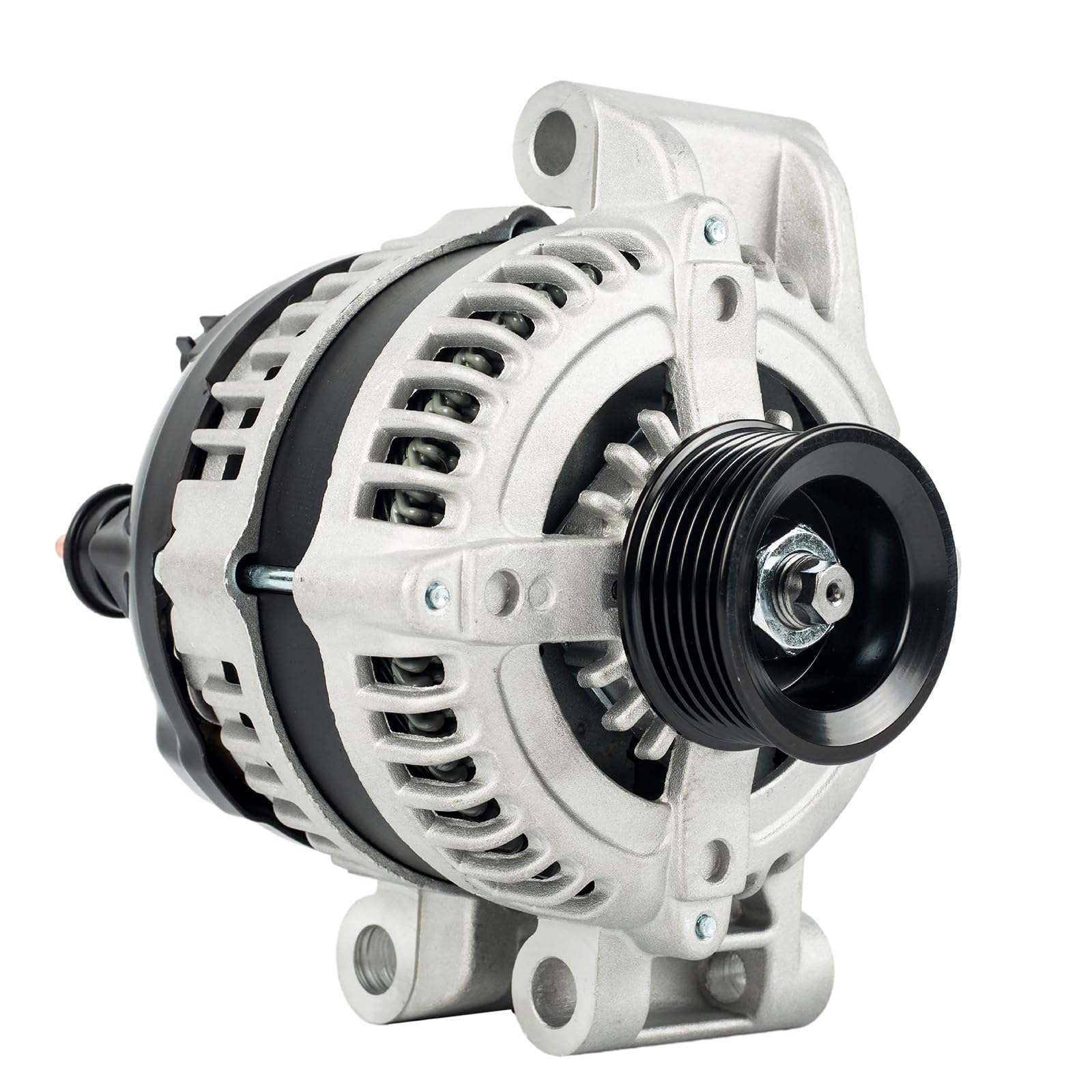 SANKAKU Alternator Compatible with Chrysler 300 V6 2.7L/3.5L 2008-2010, with Dodge Challenger V8 5.7L/6.1L 2009-2010 / Charger V6 2.7/3.5L 2008-2010, Replace 04896805AD 11383, 160Amp 6-Groove Pulley