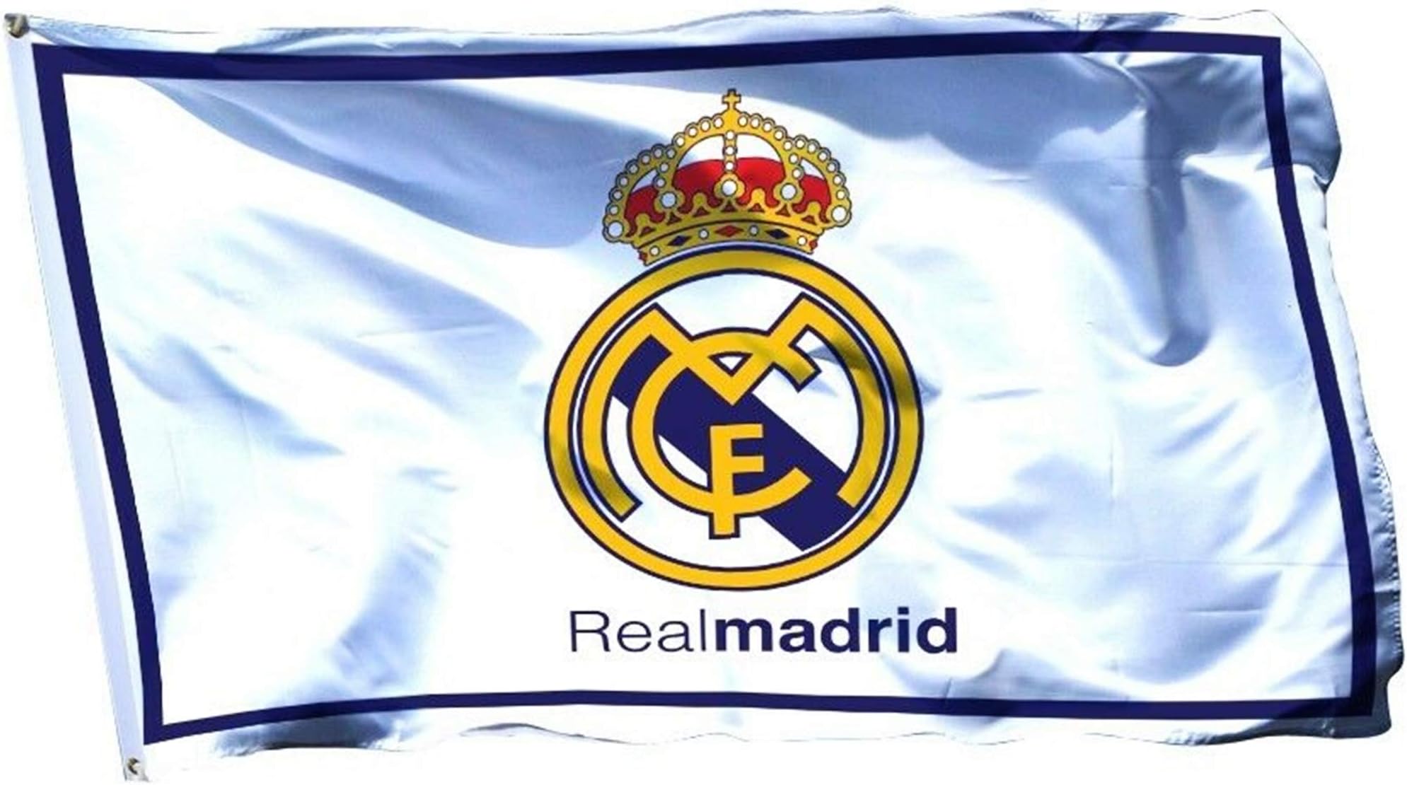 Lovely999 Real Madrid Flag Banner 3x5 feet Soccer Durable Indoor or Outdoor