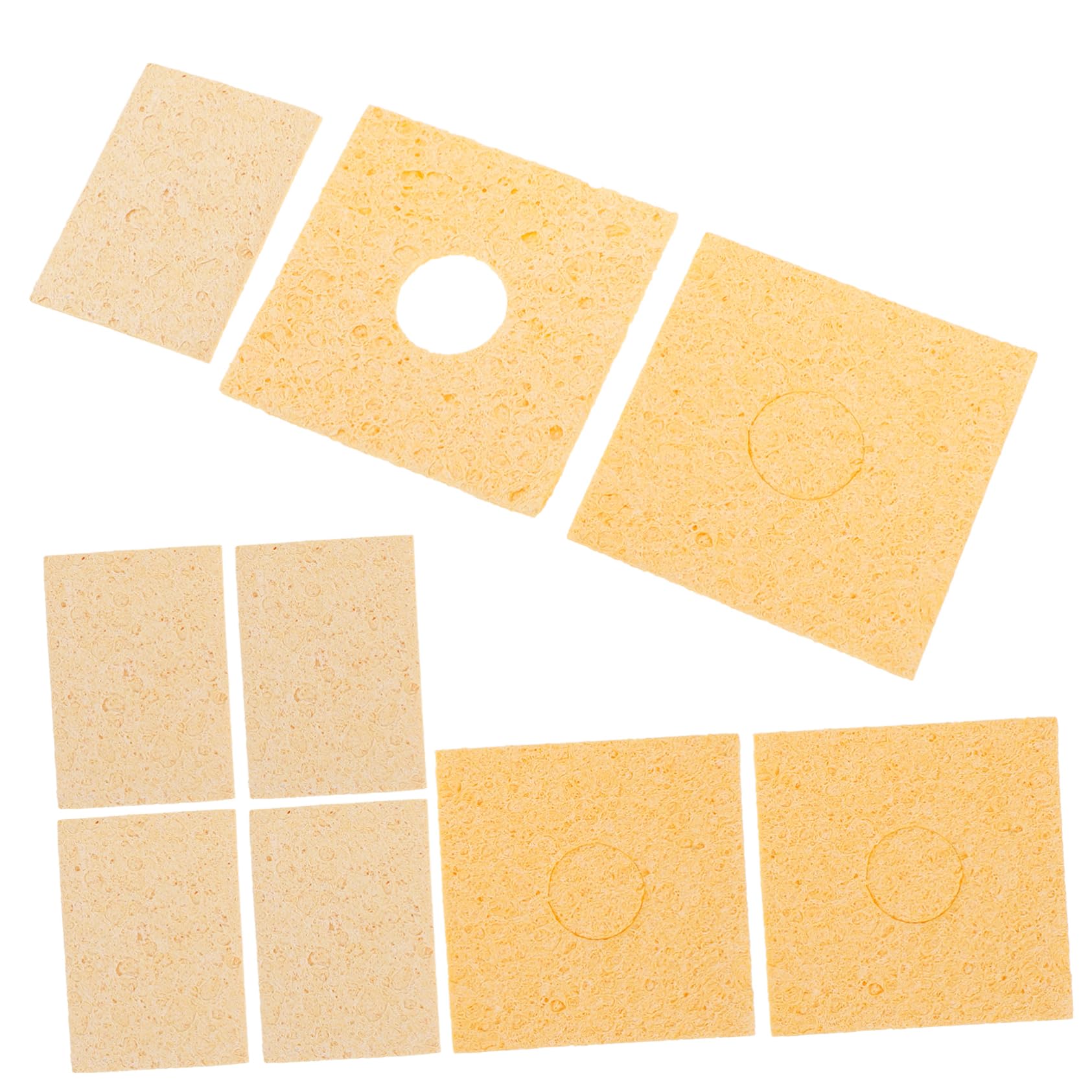 HOLIDYOYO 10 Pack Soldering Iron Cleaning Sponge Heat Proof Soldering Tip Cleaner and Easy to Use