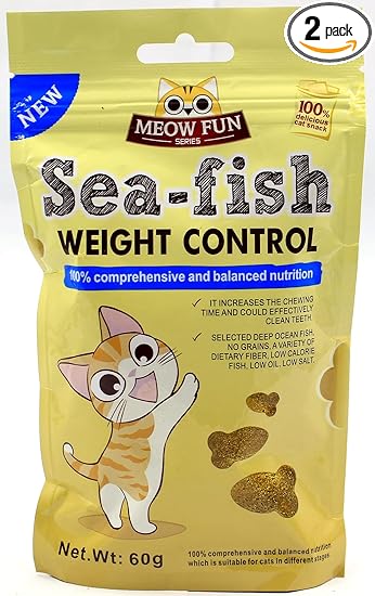 Crunchy cat Treats Sea Fish ( Weight Control) ( Pack of 2)