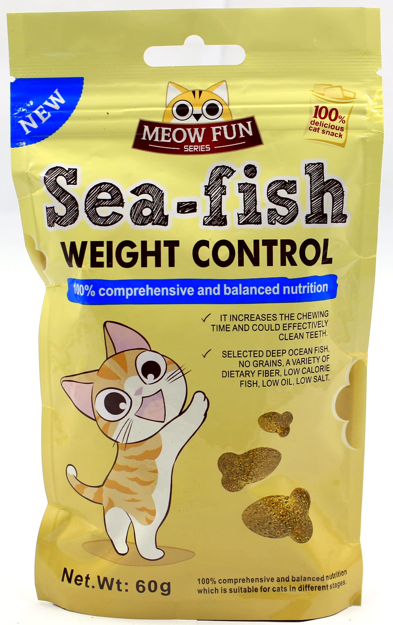 Crunchy cat Treats Sea Fish (Weight Control) (Pack of 2) (B09R7C4K29) Amazon Price History, Amazon Price Tracker
